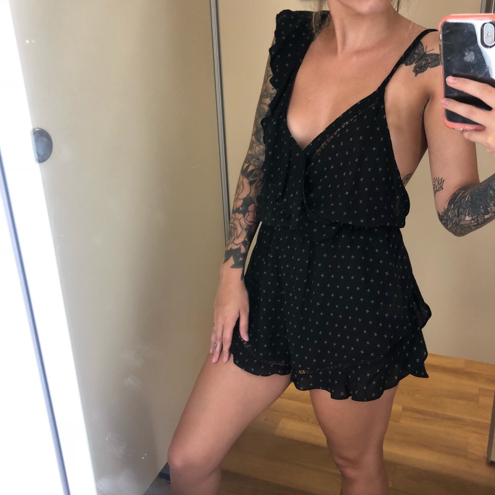 Free People Intimates Ruffle Romper